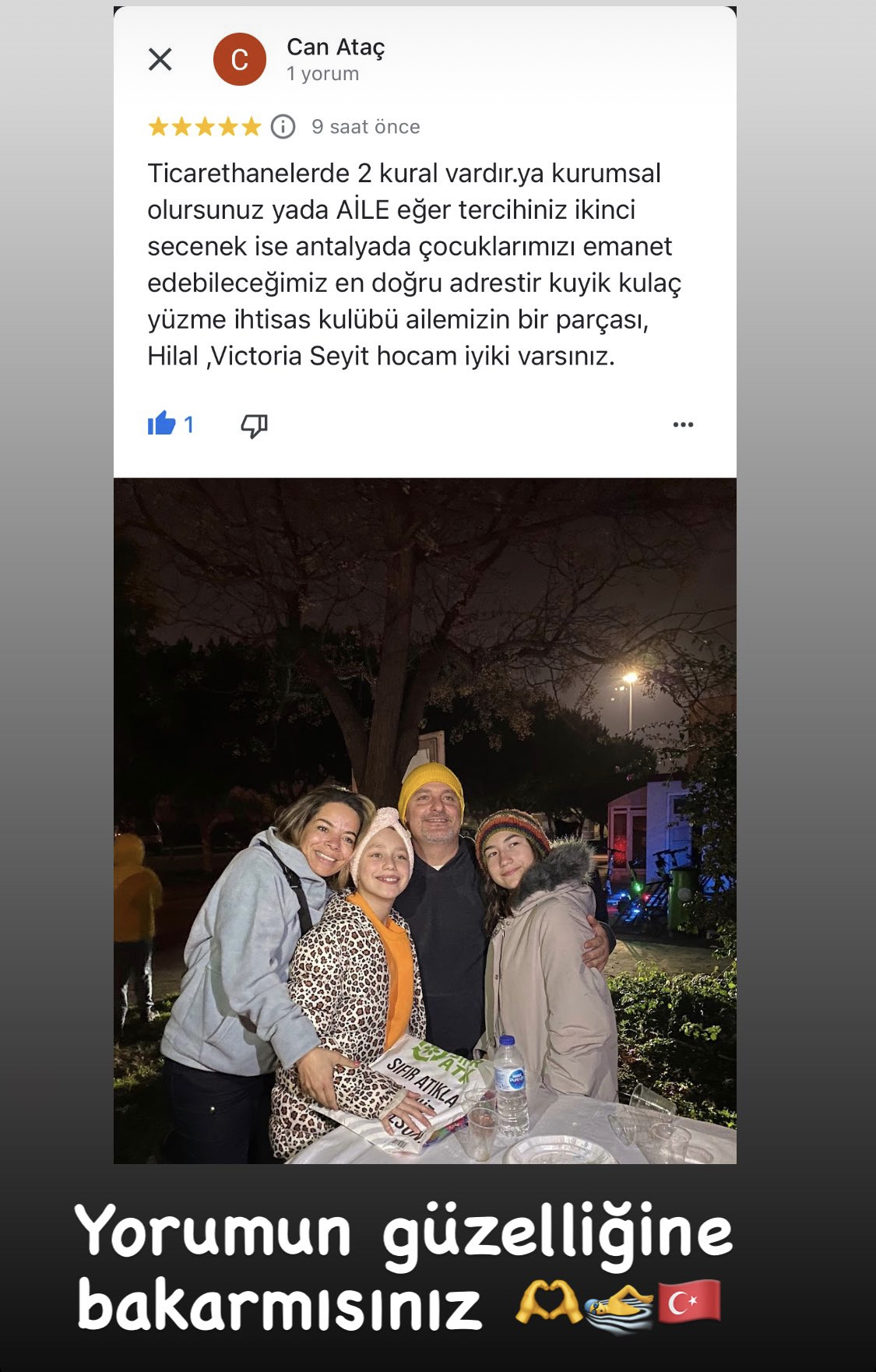 Yorumun güzelliğine bakarmısınız