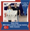 Ayça dan Kuyik Ailesine  Türkiye Şampiyonluğu hediyesi 